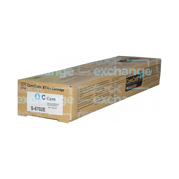 Riso S-6702E C Cyan ComColor X1 Ink Cartridge
