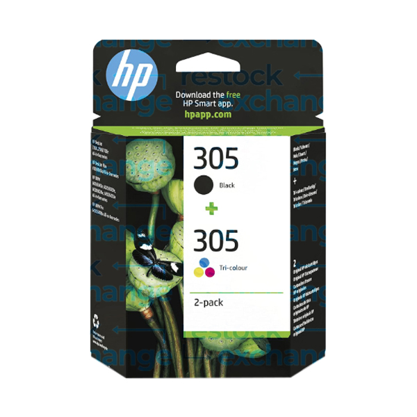 HP 6ZD17AE 305 Black & Tri-Colour Ink Cartridge Twin-Pack