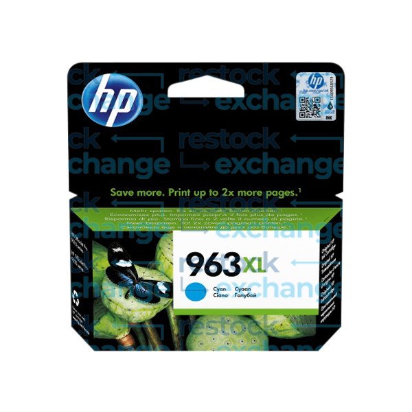 HP 3JA27AE 963XL Cyan H/C Ink Cartridge