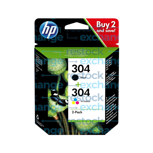 HP 3JB05AE 304 Ink Cartridge Multipack - 2-Pack of Ink Cartridges