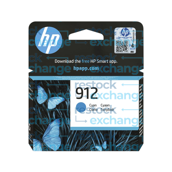 HP 3YL77AE 912 Cyan Ink Cartridge