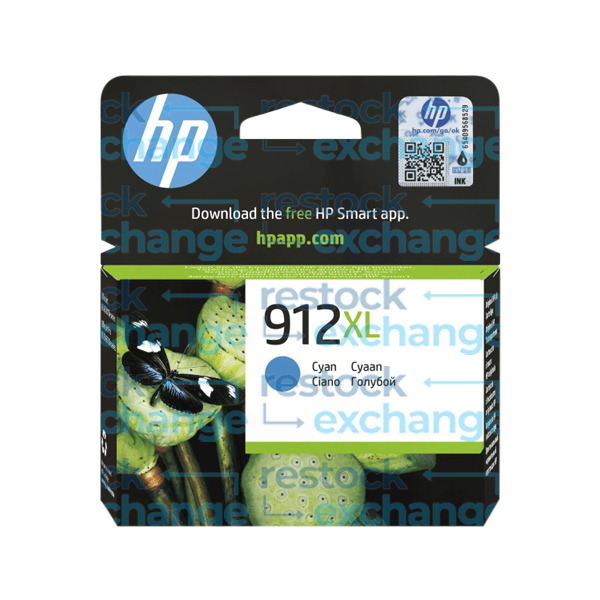HP 3YL81AE 912XL Cyan H/C Ink Cartridge
