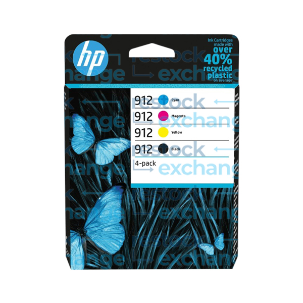 HP 6ZC74AE 912 Multipack - Full Set of 4 Ink Cartridges
