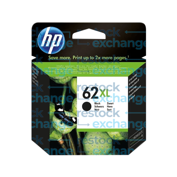HP C2P05AE 62XL Black H/C Ink Cartridge