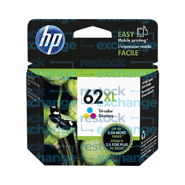 HP C2P07AE 62XL Tri-Colour H/C Ink Cartridge