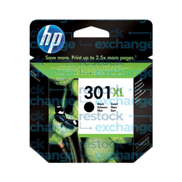 HP CH563EE 301XL Black H/C Ink Cartridge