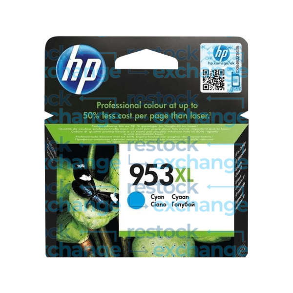HP F6U16AE 953XL Cyan H/C Ink Cartridge