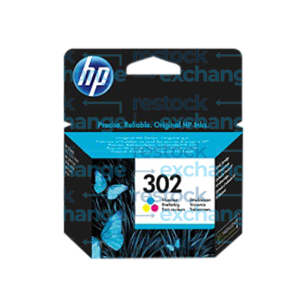 HP F6U65AE 302 Tri-Colour Ink Cartridge