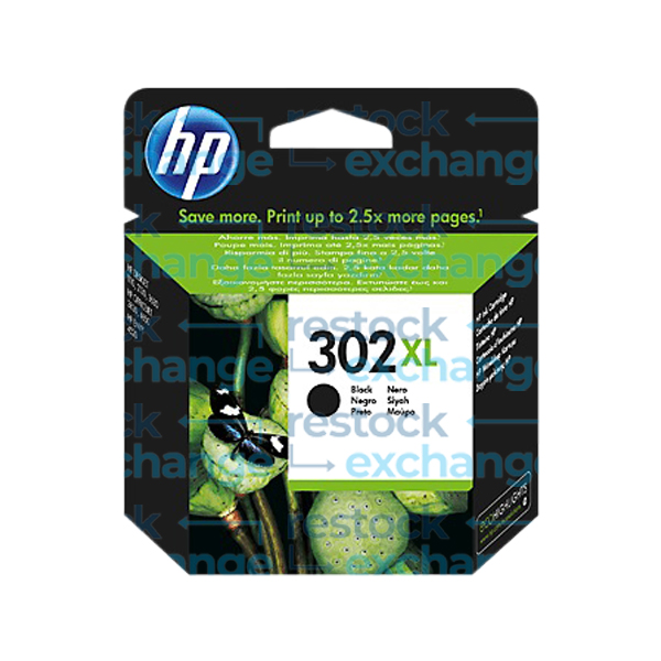 HP F6U68AE 302XL Black H/C Ink Cartridge