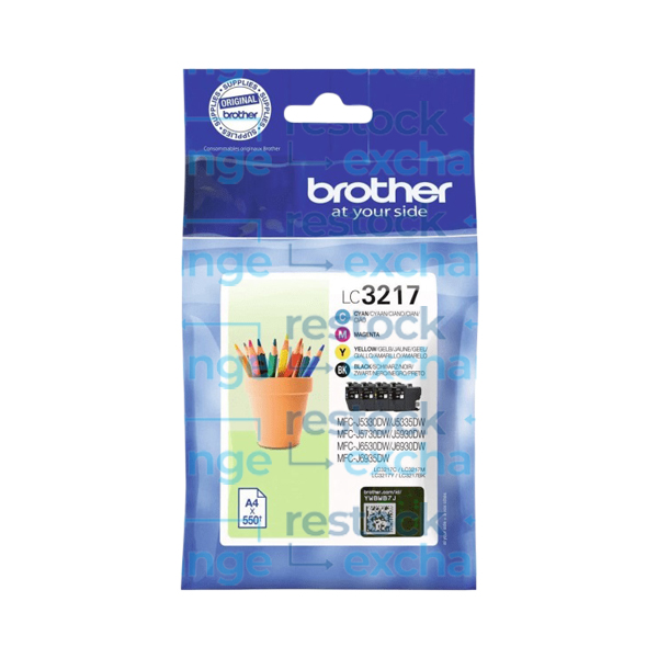Brother LC3217 Multipack - Full Set of 4 Ink Cartridges - LC3217VAL