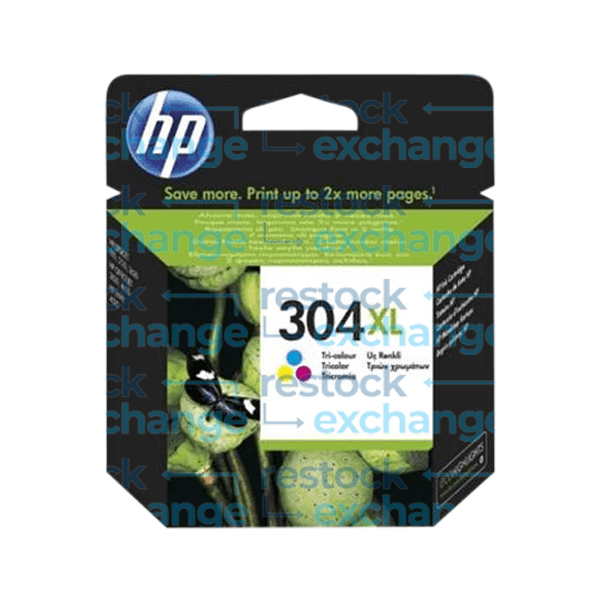 HP N9K07AE 304XL Tri-Colour H/C Ink Cartridge