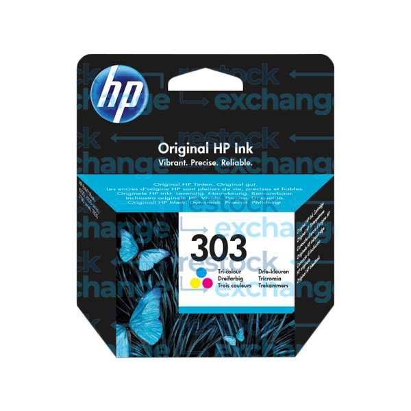 HP T6N01AE 303 Tri-Colour Ink Cartridge