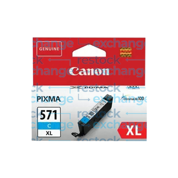 Canon CLI-571XL Cyan H/C Ink Cartridge - 0332C001