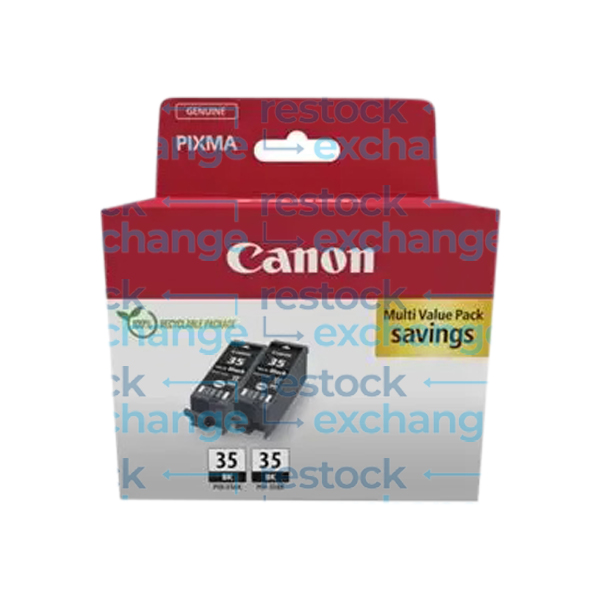 Canon PGI-35 Black Ink Cartridge Twin Pack - 1509B029