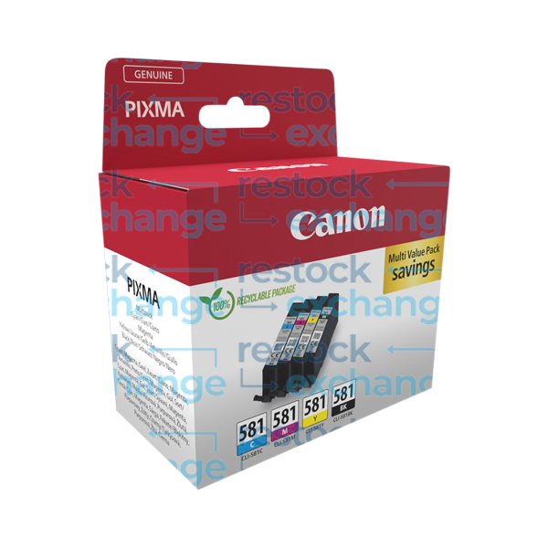 Canon CLI-581 Multipack - Full Set of 4 Ink Tanks - 2103C007