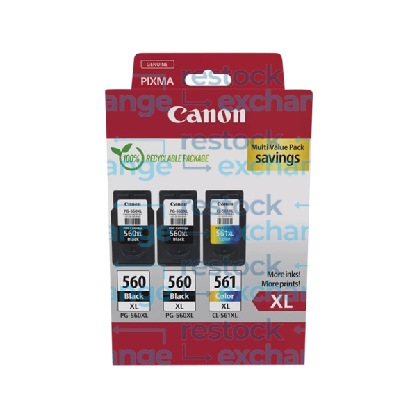Canon PG-560XLx2/CL-561XL H/C Ink Cartridge Multipack - 3712C009