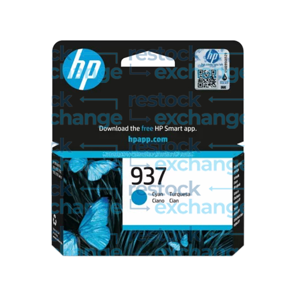 HP 4S6W2NE 937 Cyan Ink Cartridge