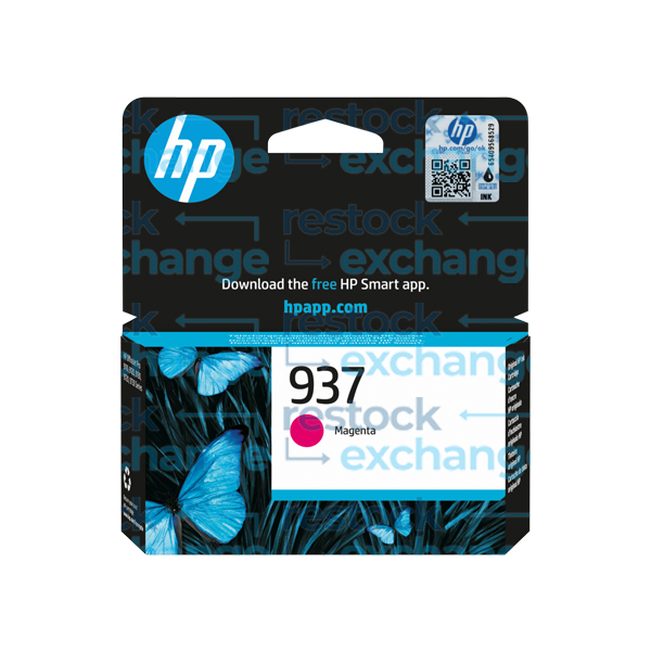 HP 4S6W3NE 937 Magenta Ink Cartridge