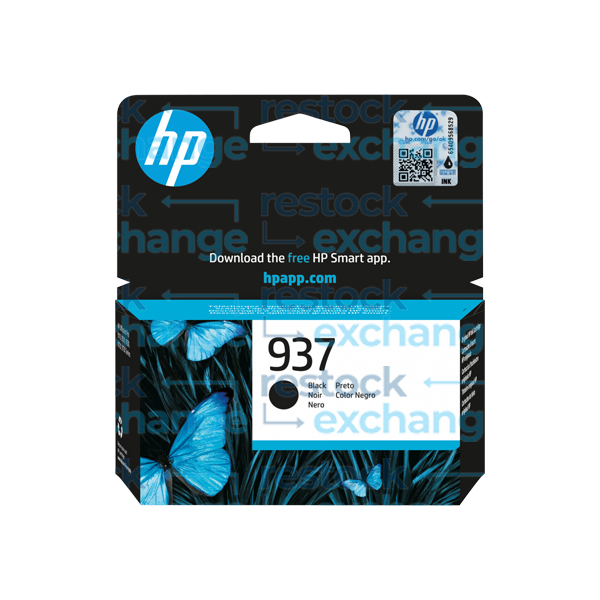 HP 4S6W5NE 937 Black Ink Cartridge