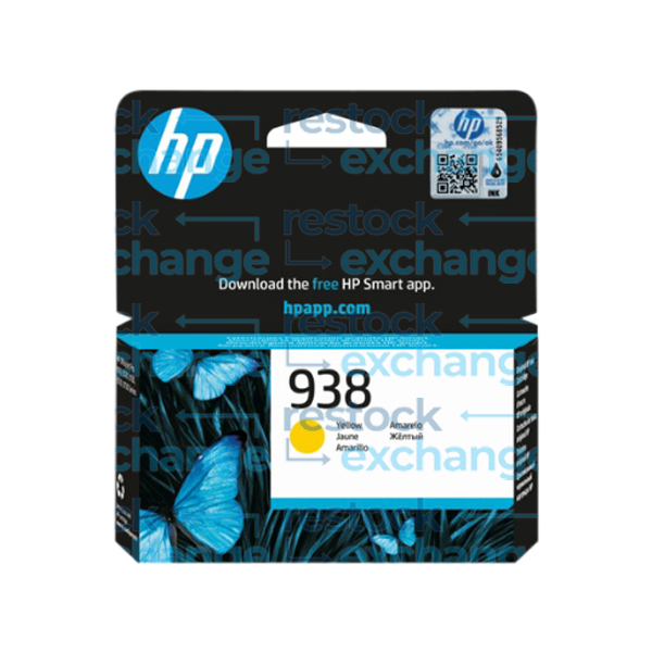 HP 4S6X7PE 938 Yellow Ink Cartridge