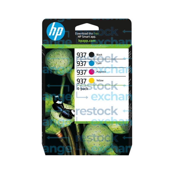 HP 6C400NE 937 Multipack - Full Set of 4 Ink Cartridges