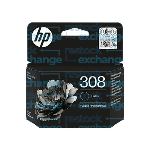 HP 7FP21UE 308 Black Ink Cartridge