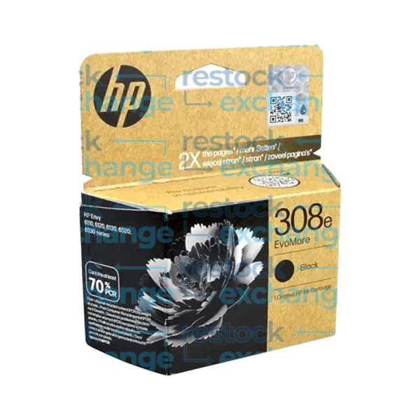 HP 7FP22UE 308e Black Ink Cartridge