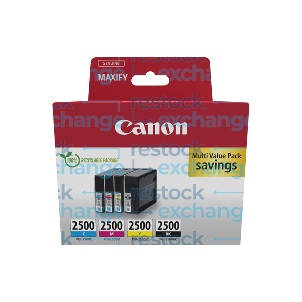 Canon PGI-2500 Multipack - Full Set of 4 Ink Cartridges - 9290B006