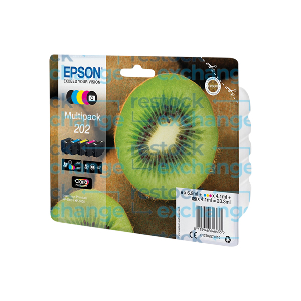 Epson 202 C13T02E74510 CMYK + Photo Black Ink Cartridge Multipack - Full Set of 5