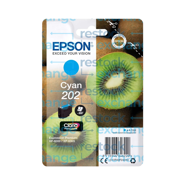 Epson 202 C13T02F24010 Cyan Ink Cartridge