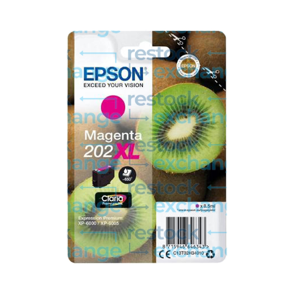 Epson 202XL C13T02H34010 Magenta H/C Ink Cartridge