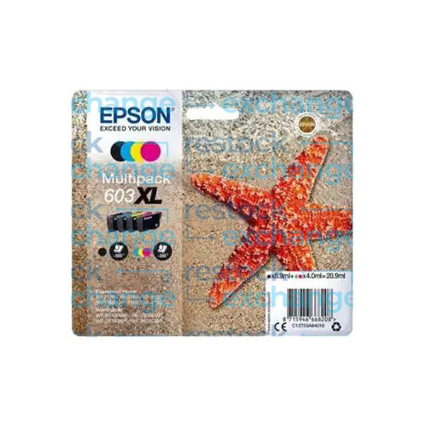 Epson 603XL C13T03A64010 CMYK Ink Cartridge Multipack