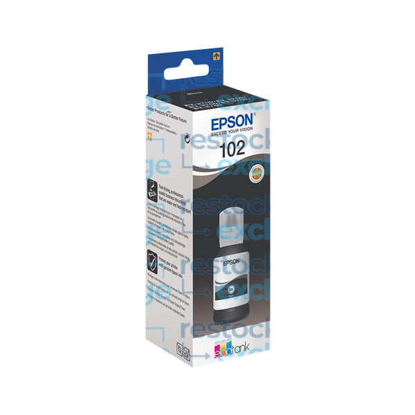 Epson 102 C13T03R140 Black Ink Bottle