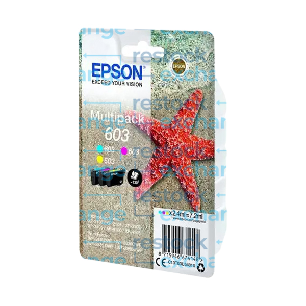 Epson 603 C13T03U54010 CMY Ink Cartridge Multipack