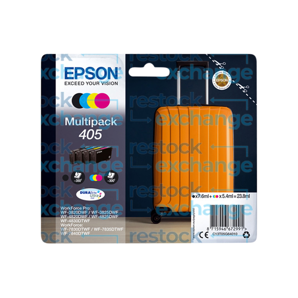 Epson 405 C13T05G64010 CMYK Ink Cartridge Multipack