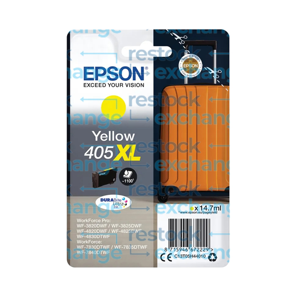Epson 405XL C13T05H44010 Yellow H/C Ink Cartridge