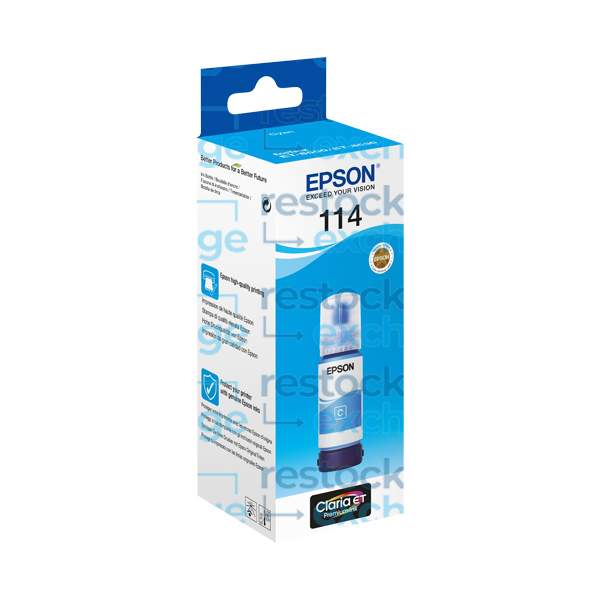 Epson 114 C13T07B240 Cyan Ink Bottle