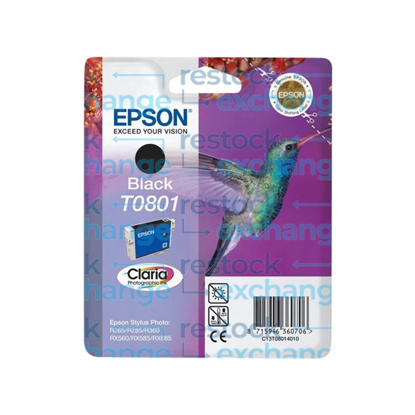 Epson T0801 C13T08014011 Black Ink Cartridge