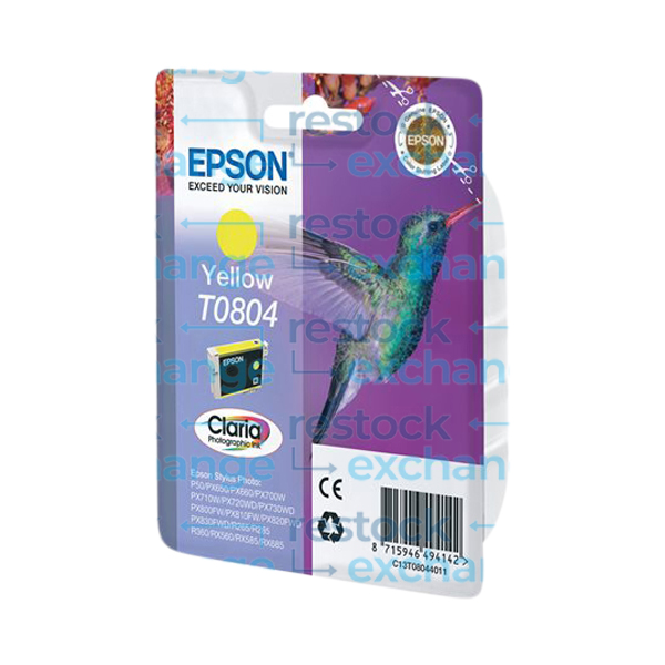 Epson T0804 C13T08044011 Yellow Ink Cartridge