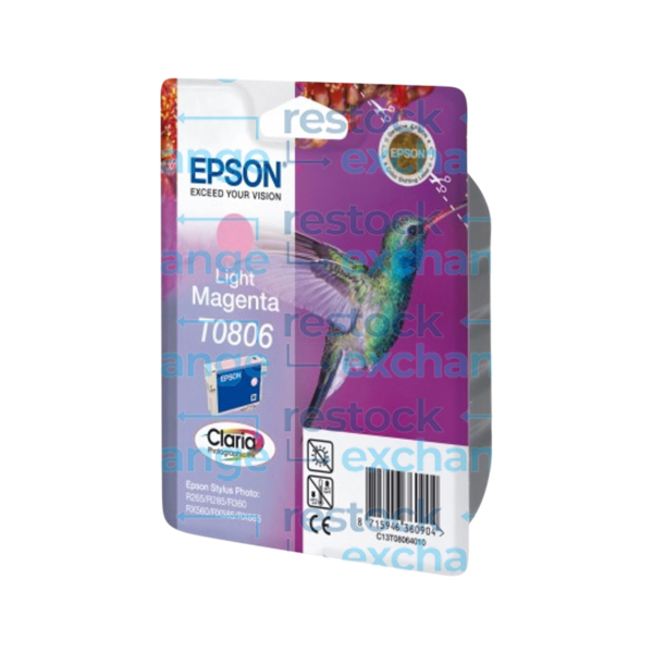 Epson T0806 C13T08064011 Light Magenta Ink Cartridge
