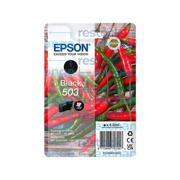 Epson 503 C13T09Q14010 Black Ink Cartridge