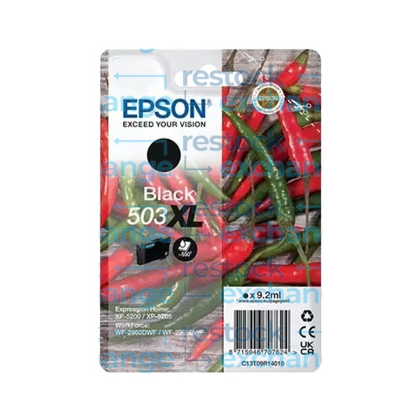Epson 503XL C13T09R14010 Black H/C Ink Cartridge