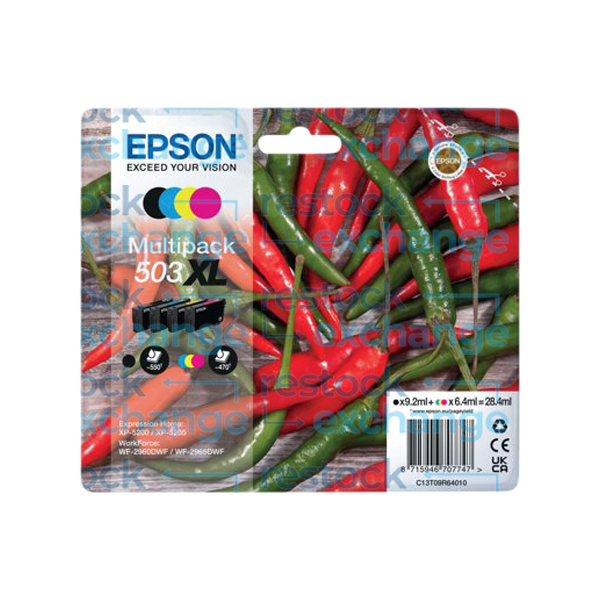 Epson 503XL C13T09R64010 CMYK Ink Cartridge Multipack
