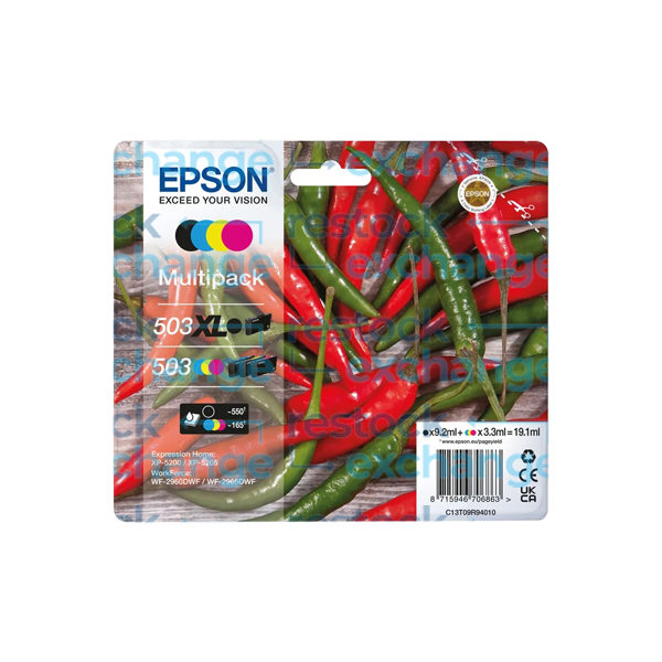 Epson 503XL C13T09R94010 CMYK Ink Cartridge Multipack