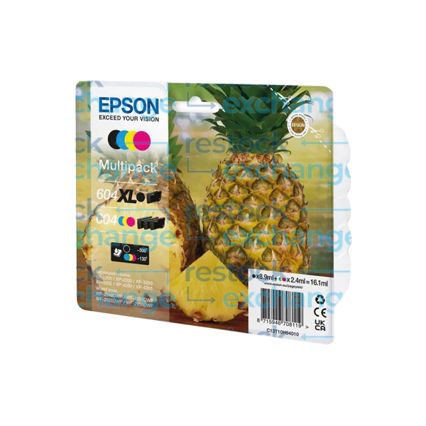 Epson 604 C13T10H94010 CMYK Ink Cartridge Multipack