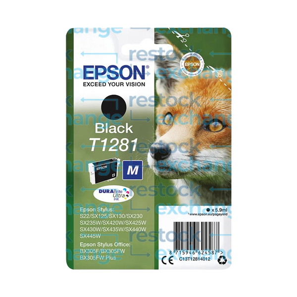 Epson T1281 C13T12814012 Black Ink Cartridge