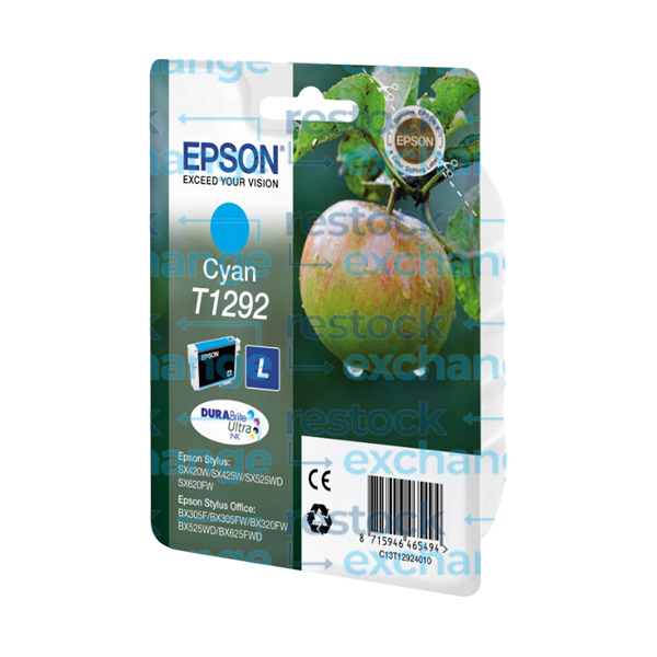 Epson T1292 C13T12924012 Cyan Ink Cartridge