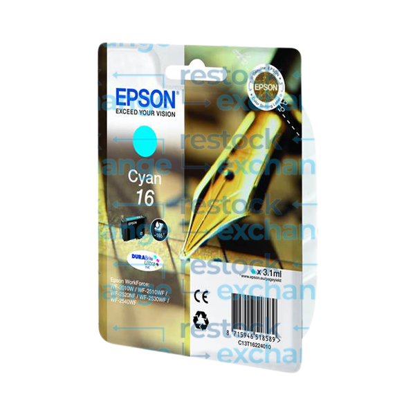 Epson 16 C13T16224012 Cyan Ink Cartridge