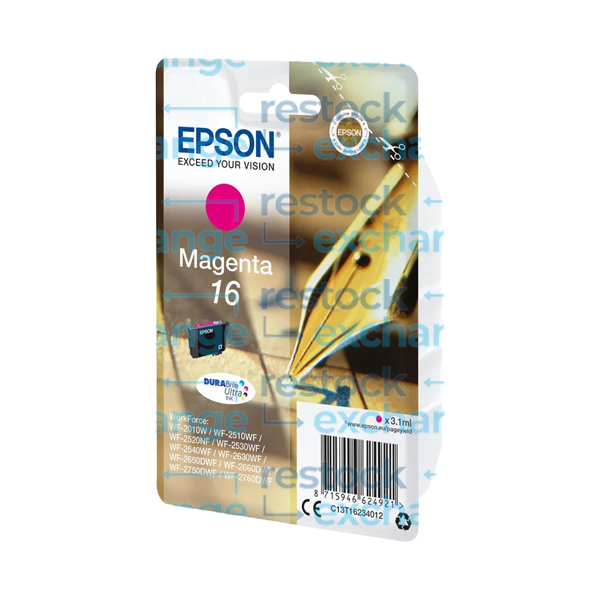 Epson 16 C13T16234012 Magenta Ink Cartridge