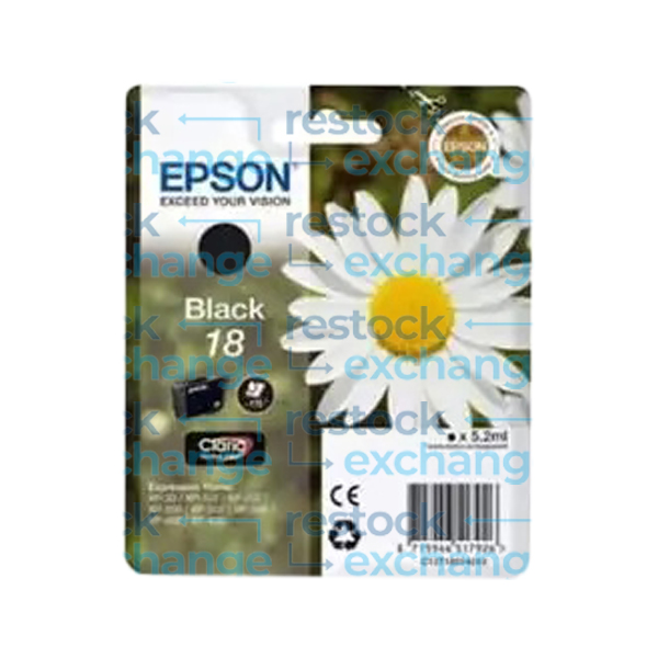 Epson 18 C13T18014012 Black Ink Cartridge